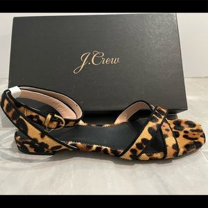 J. Crew leopard sandal